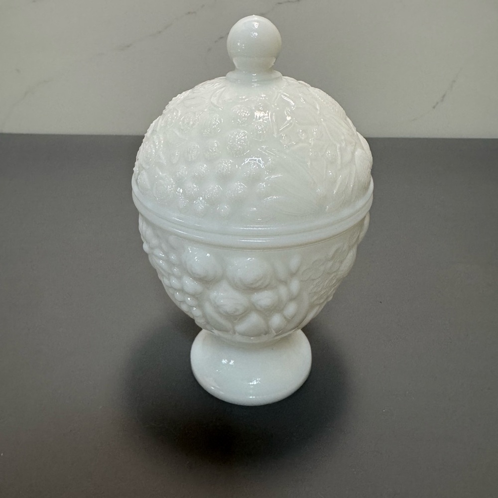 White Textured Ceramic Lidded Jar